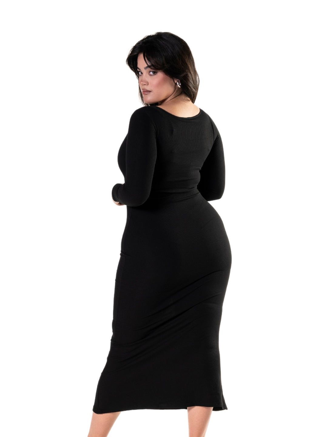 Sukienka z rękawem z modelującym body