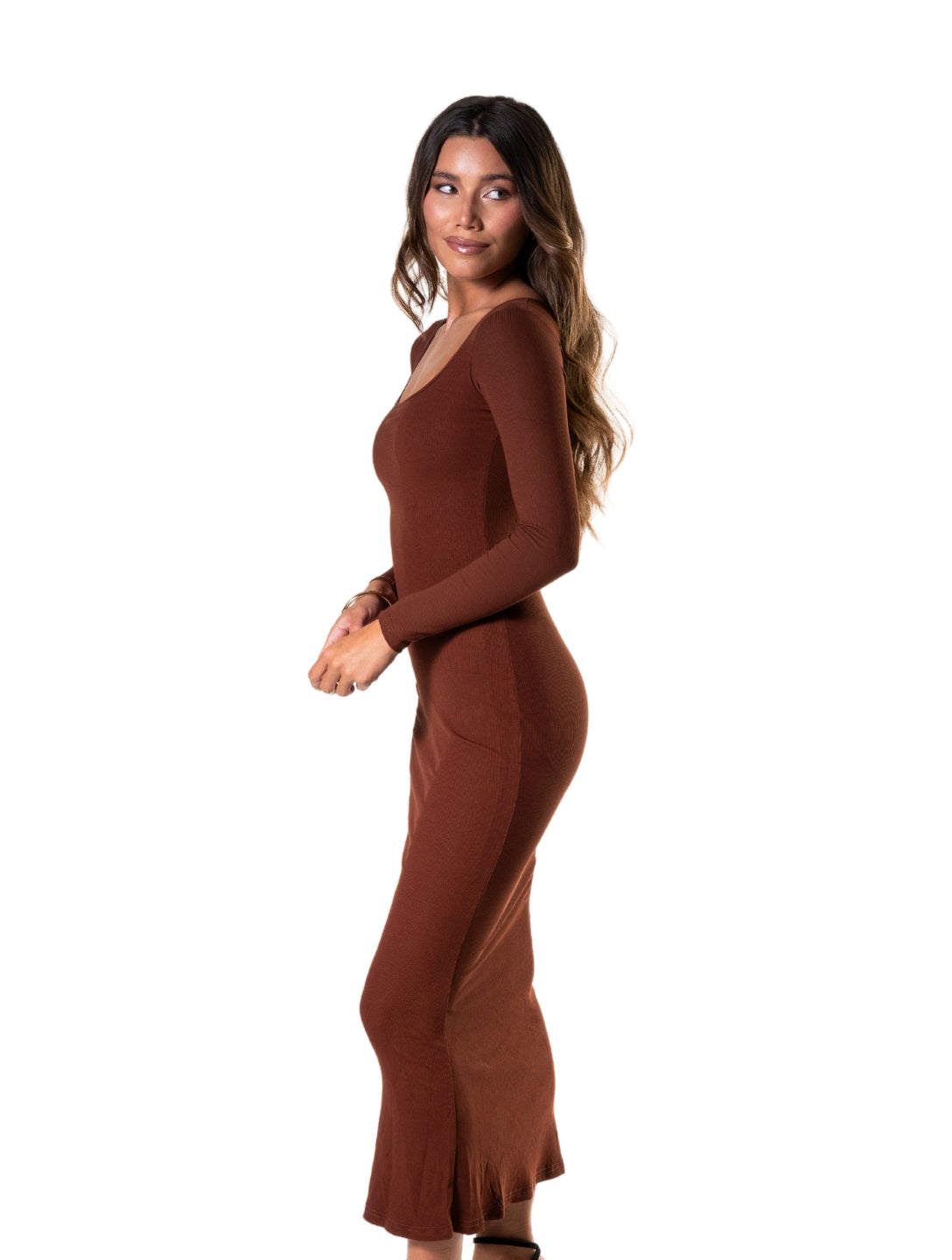 Sukienka z rękawem z modelującym body