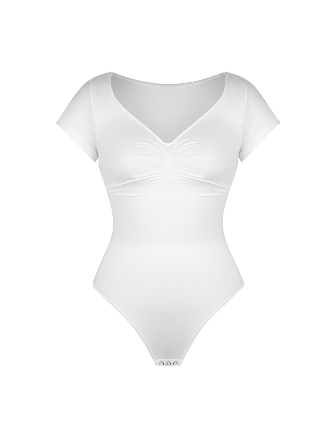 Modelujące body - t-shirt z dekoltem V