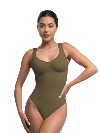 Bezszwowe Body Modelujące z Stringami